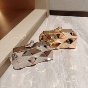 حقيبة دلو صغيرة خفيفة الوزن مع ديكور من الراين